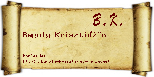 Bagoly Krisztián névjegykártya